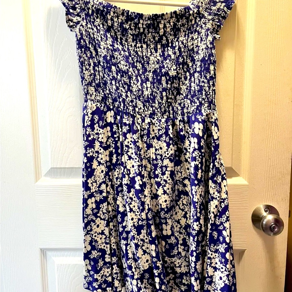 Express Off The Shoulder Floral Mini Dress XS